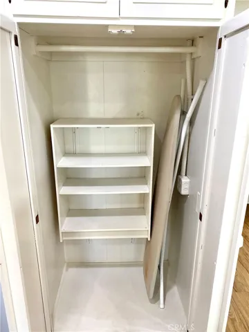 storage closet in hallway