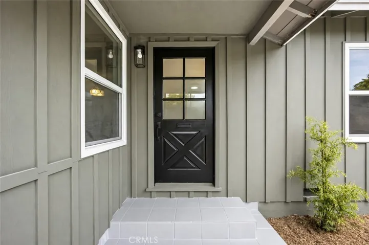Photo digitally altered to show new gray color of home