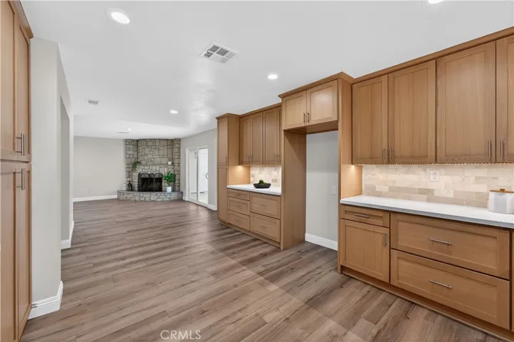 Ample cabinet space for a large family