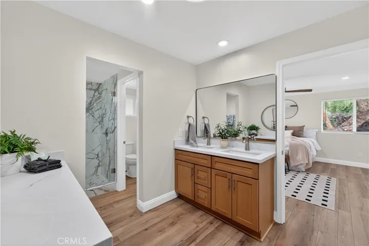 Primary suite bathroom with closet #2