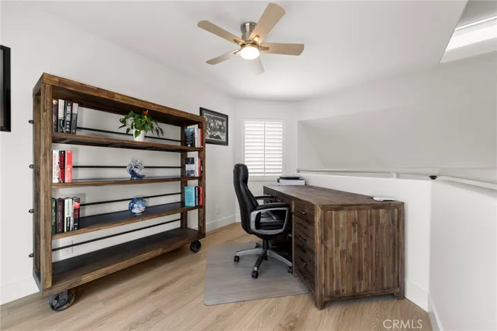Private third-story loft retreat offering a flexible space for work, relaxation, or creative use