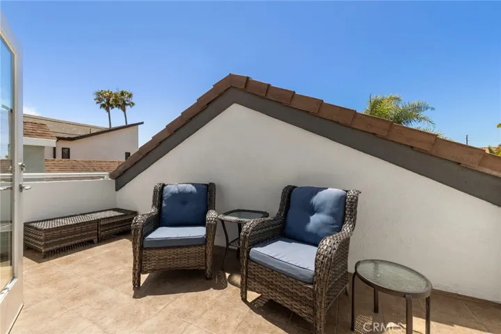 Rare private rooftop deck providing a secluded outdoor escape ideal for relaxing and entertaining