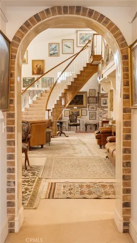 Archway looking into living room