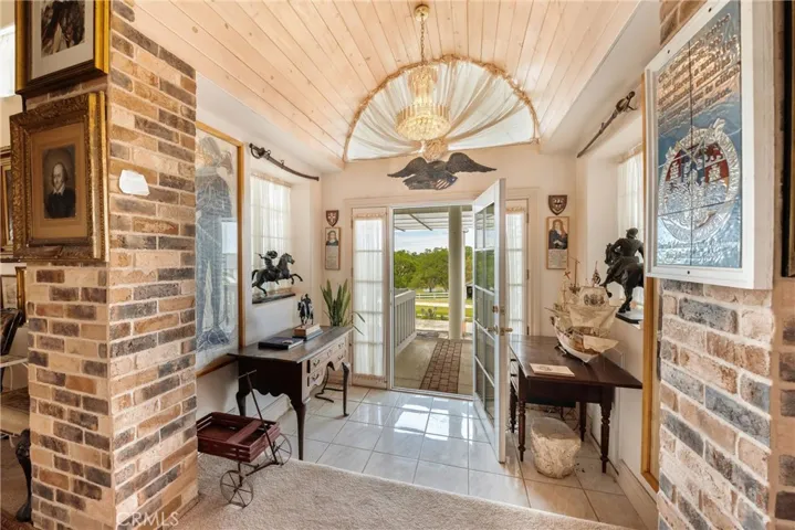 Entry hall for main residence