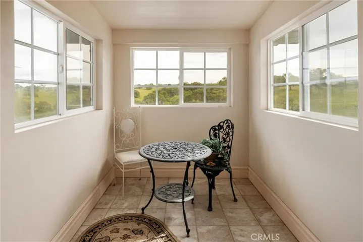 View nook in upstairs loft of primary bedroom