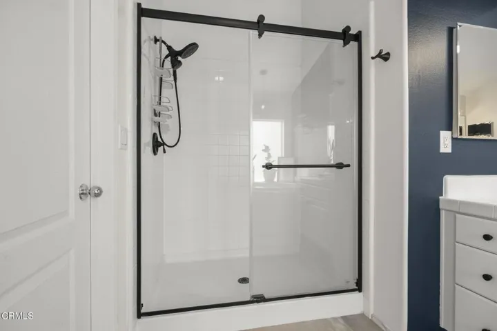Shower and separate soaking tub