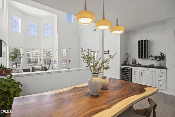 Spacious formal dining area