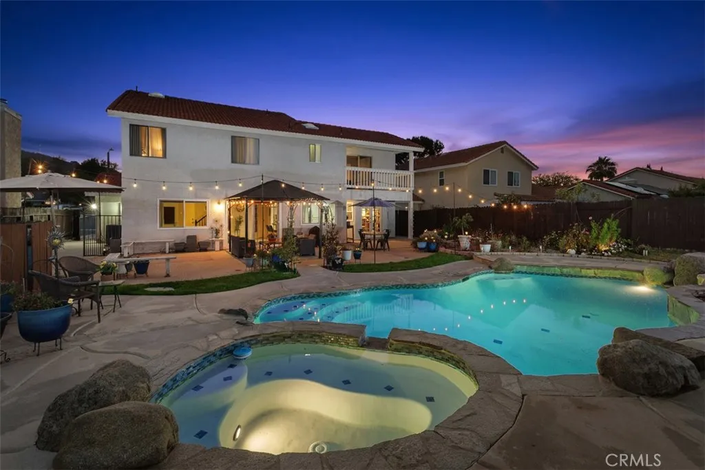 Stargaze while floating in the pool or relaxing in the spa.