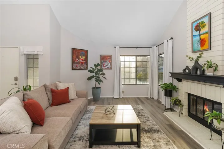 With fireplace "on"