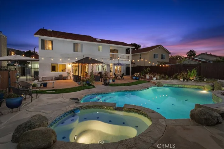 Stargaze while floating in the pool or relaxing in the spa.