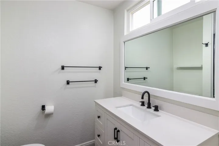 Attached bathroom to the bedroom.