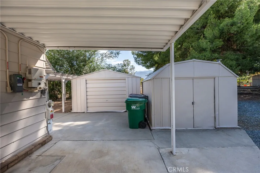 TWO storage sheds