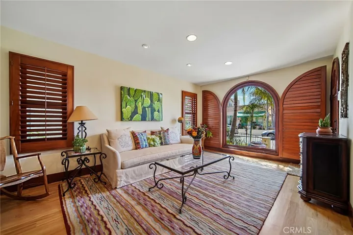 Living room with beautiful picture window