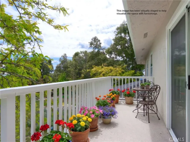 Primary Balcony Staged.