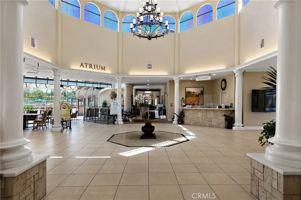 Clubhouse entry area.