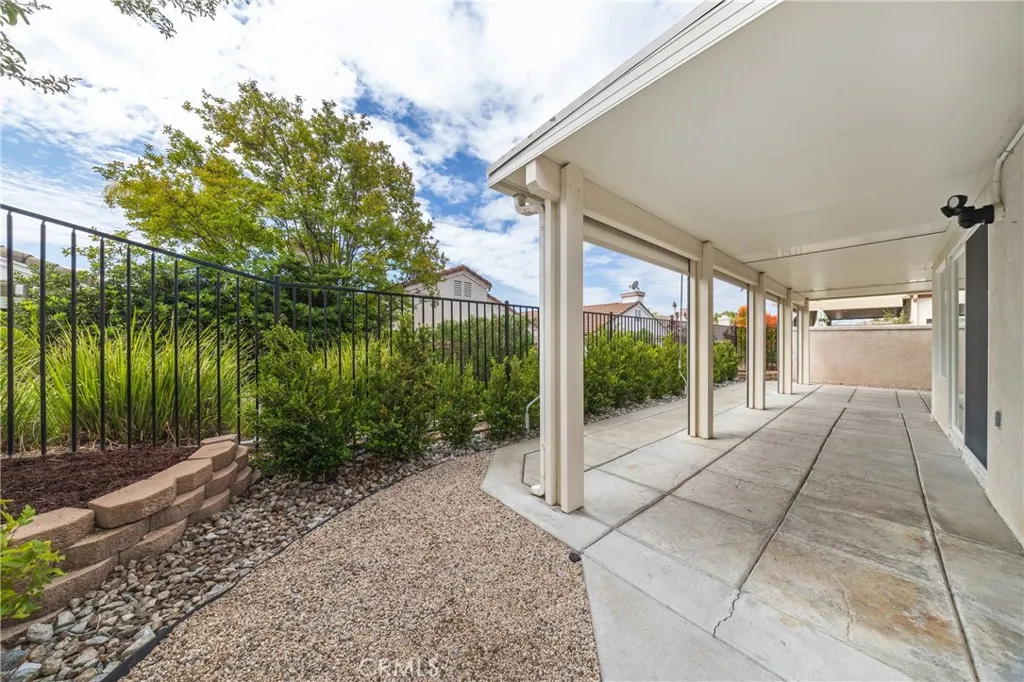 Patio is easy-care aluminum.