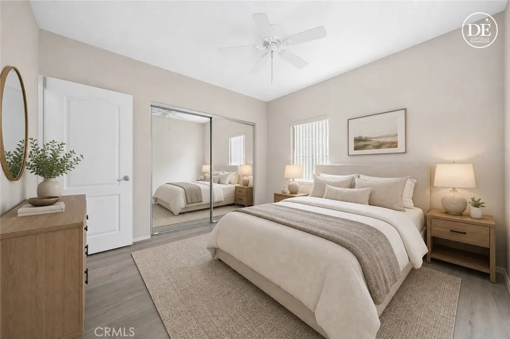 Bedroom 2, virtually staged.