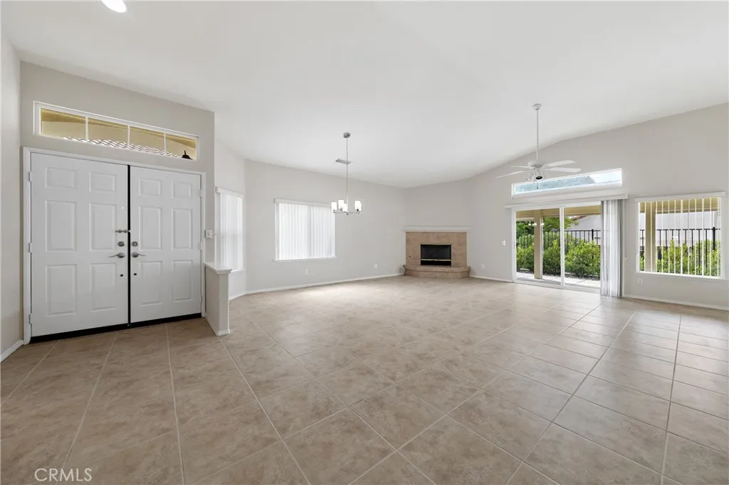 The great room is so spacious with many decorating options.