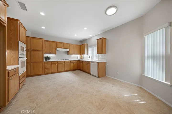 Your kitchen has lots of space for a casual dining table.