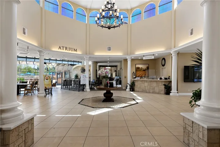 Clubhouse entry area.
