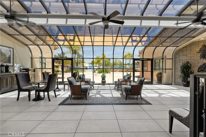 Clubhouse atrium.