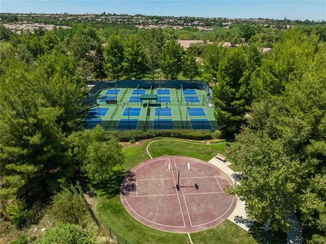 Tennis & Pickleball courts, in addition to Bocce Ball, fitness center, and theatre.