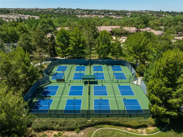 Tennis & Pickleball courts, in addition to Bocce Ball, fitness center, and theatre.