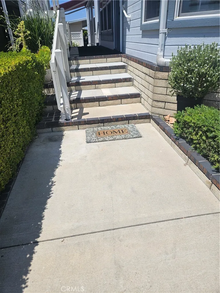 Brick Lined walkway and steps
