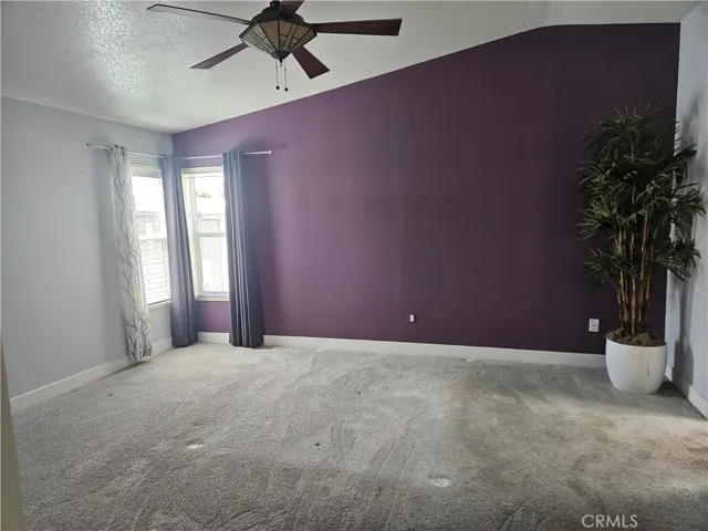 Master bedroom view from entry door