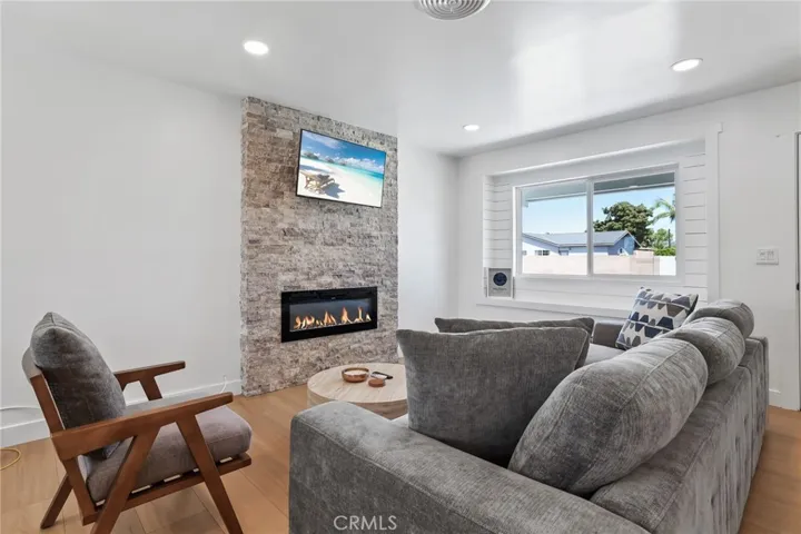 Designer fireplace, new stone,New flooring.