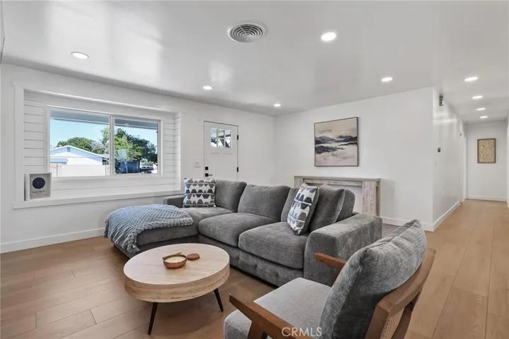 Living room with hall to bedrooms