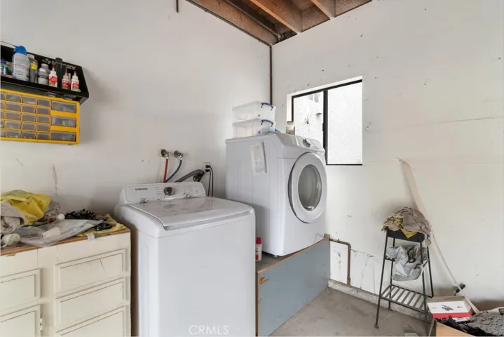 Laundry in garage