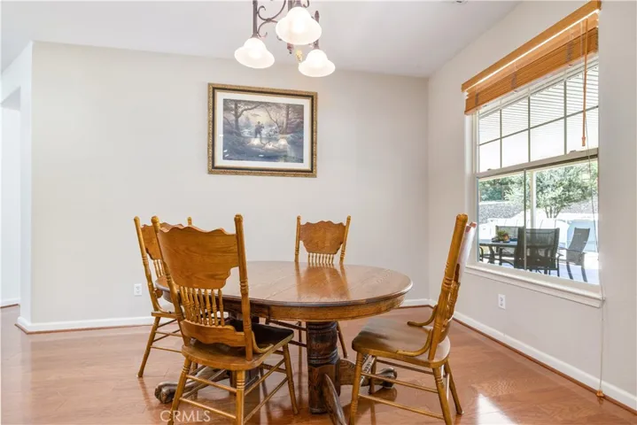 This is the open space off kitchen when they used as dining area with full size table