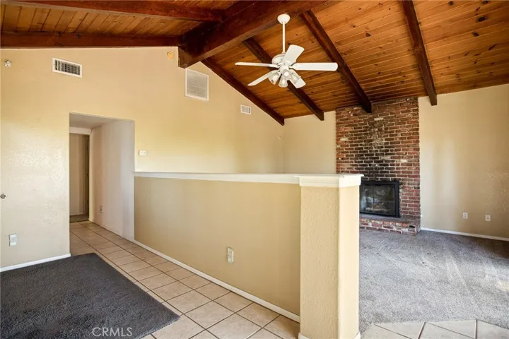 Entry to home and living room.