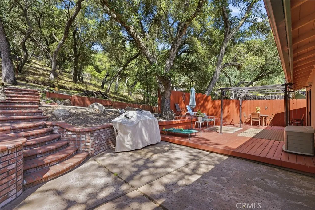 Deck for gathering and enjoying nature.