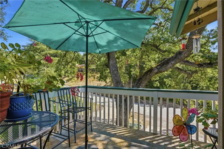 Dining area balcony or cozy private space for morning coffee
