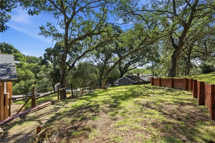 Various flatter areas throughout the property.