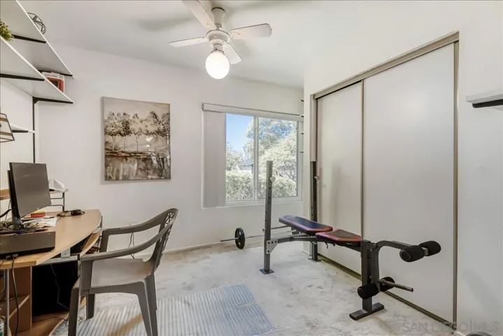 2nd downstairs bedroom is currently being used as office