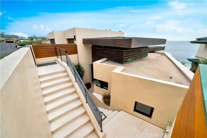 Walk down the steps to main floor
