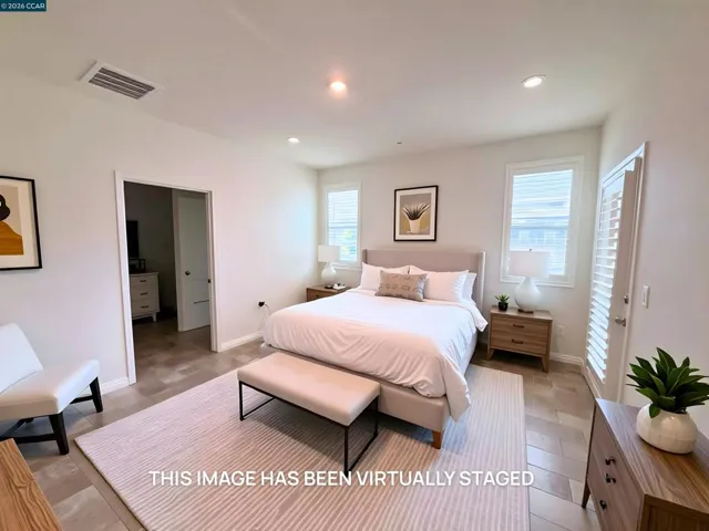 Virtually Staged Primary Bedroom