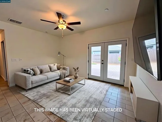 Virtually Staged Living Room