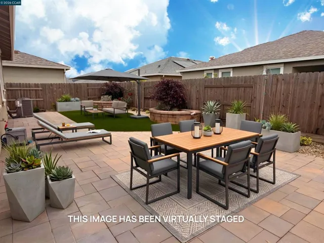 Virtually Staged Backyard