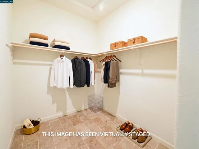 Virtually Staged Walking Closet 2