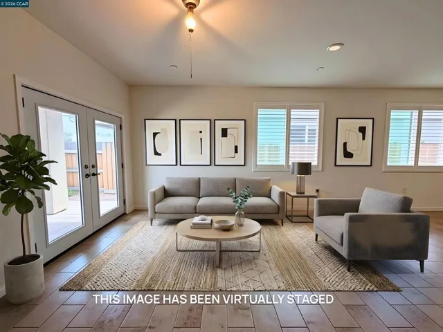 Virtually Staged Living Room