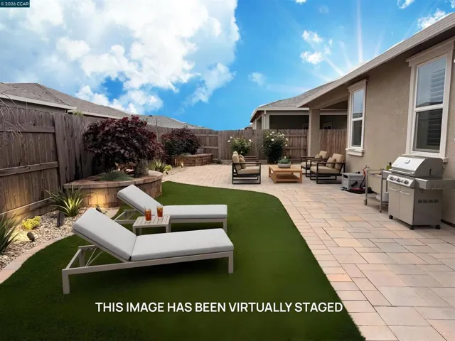 Virtually Staged Backyard