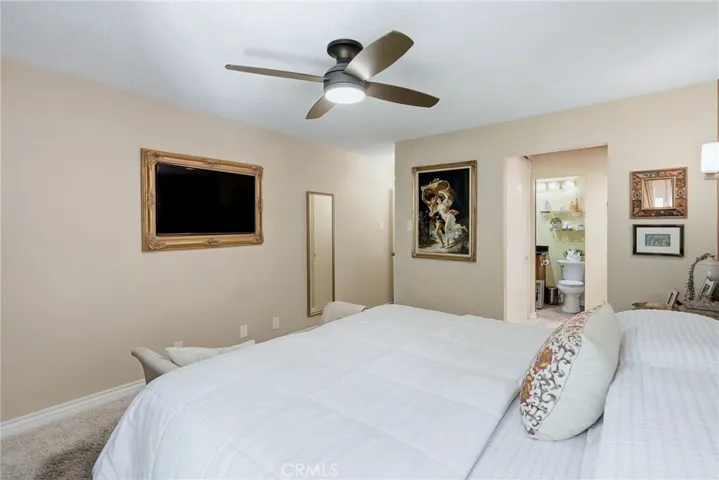 Mainfloor bedroom looking towards bath area.