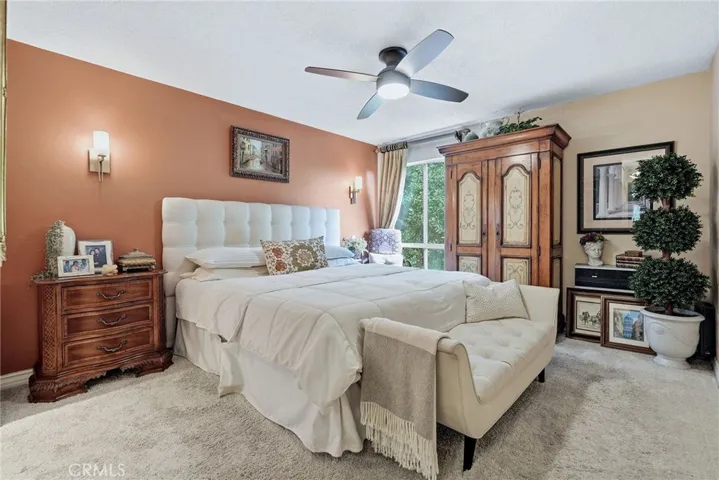 Main floor bedroom with water views.