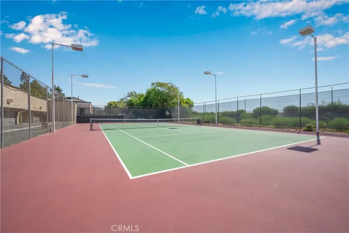 Two tennis courts in the complex.