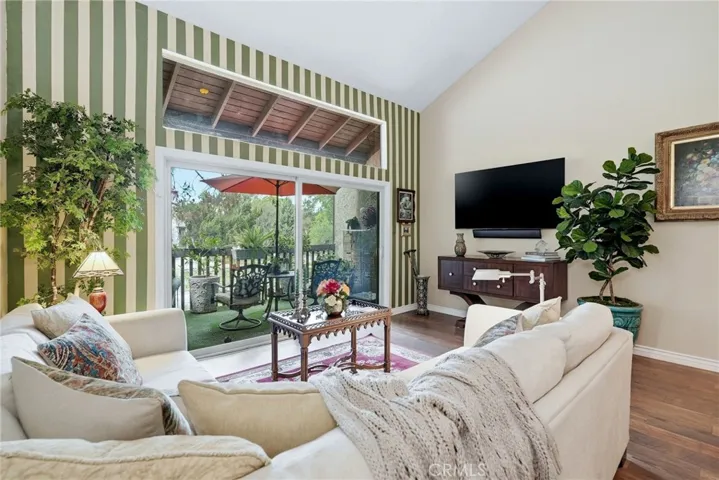 Looking towards balcony from living room.