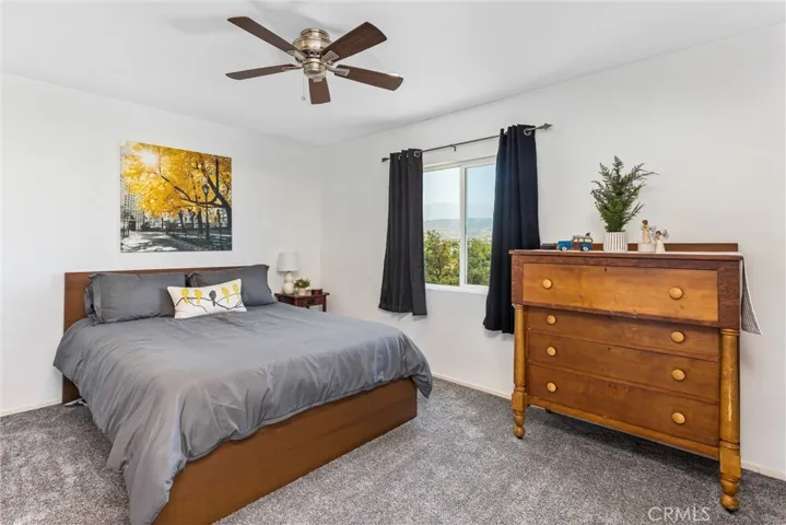 Bedroom with golf course view